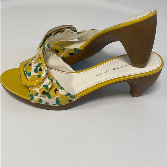 Bandolino Yellow Green Embellished Sandals - Picture 4 of 8